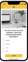 New Bee Arbeitsmaterialien Fragebogen App Screen