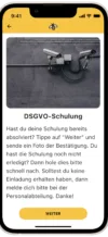 New Bee DSGVO Schulung App Screen