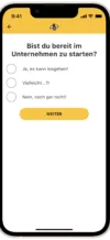 New Bee Fragebogen App Screen