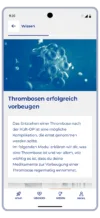 Screen der App ActiveTEP Wissen Thrombosen