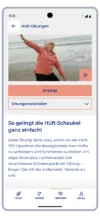 Screen der App ActiveTEP Hüft-Übungen