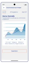 Screen der App ActiveTEP Deine Statistik