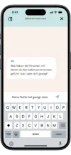 AllyTime App Screen Chat Selbstwertinterview