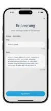 AM Mio App Screen Terminerinnerung