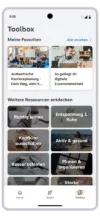 Five Ways App für Studierende mit mentalen Problemen Screen Übersicht Ressourcen