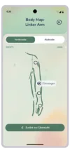 Help Mee App bei chronischen Schmerzen Screen Body Map