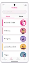 PINK! gegen Brustkrebs PINK Coach App Screen Infothek