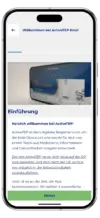 ActiveTEP Knie App-Screen Einführung