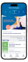 ActiveTEP Knie App-Screen Übungen