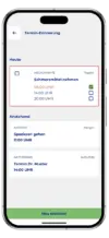 ActiveTEP Knie App-Screen Termine